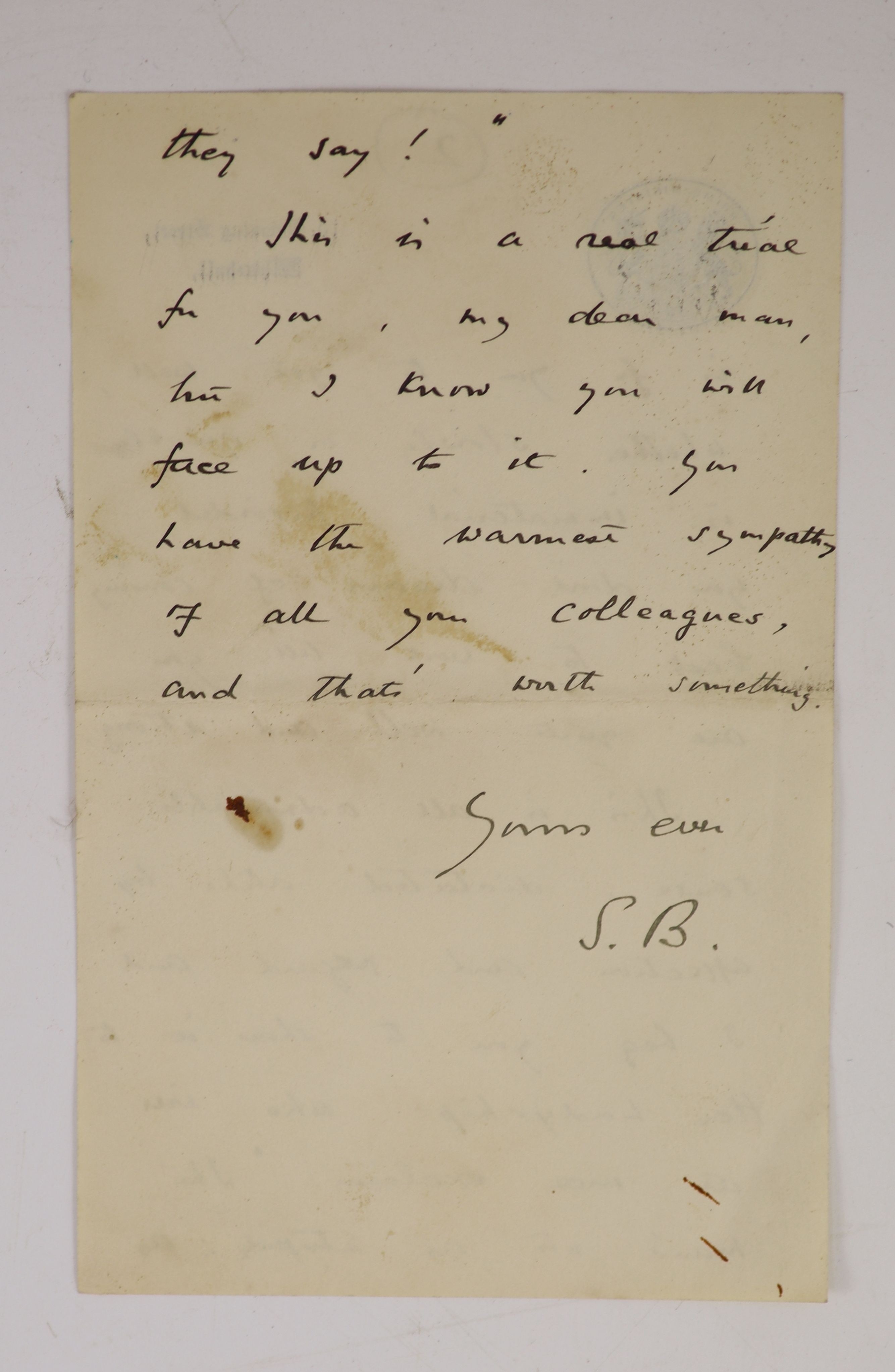 Baldwin, Stanley (1867-1947) An a/l, 2pp, 8vo, to Douglas Hogg, dated 3rd June, 1935, - ‘’My dear Douglas, I am now in a position to ask if you accept once more the office of Lord Chancellor. It would give me the greates